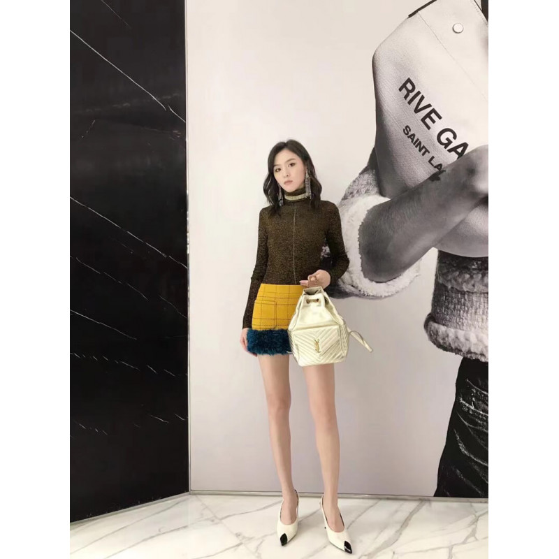 Replica Ysl Saint Laurent Joe Backpack 672609 In Champagne Gold Lambskin