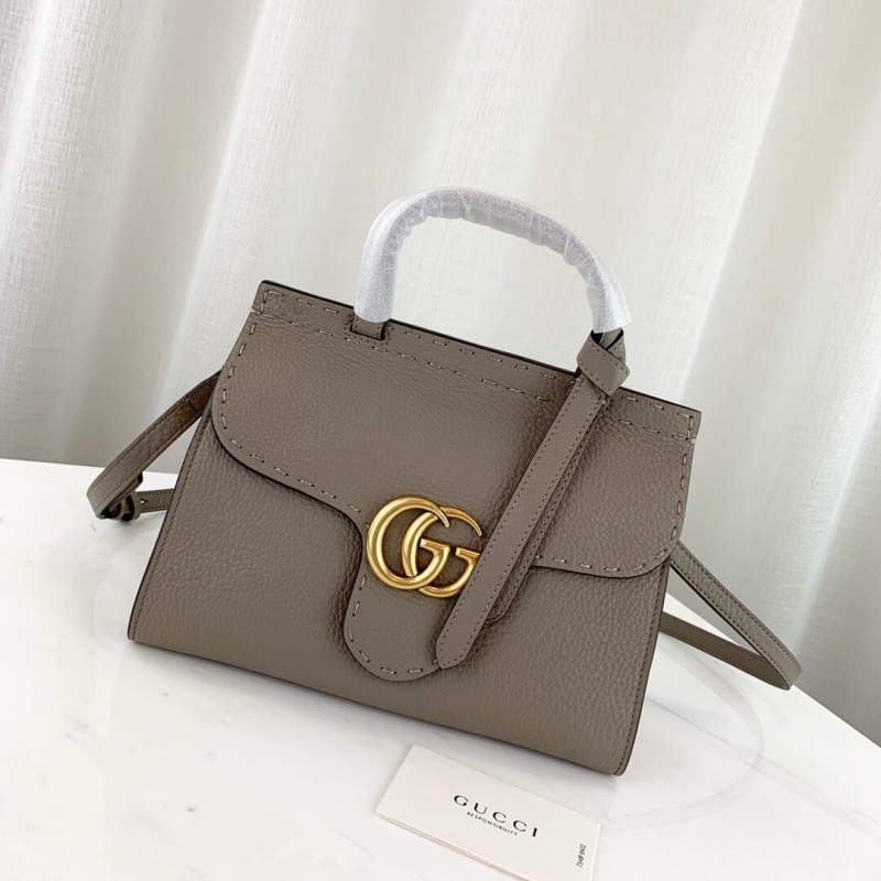 Replica Gucci Gg Marmont Leather Top Handle Shoulder Bag 442622