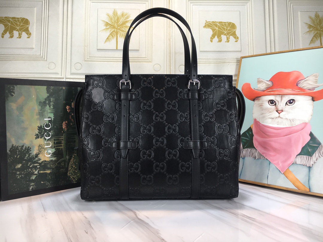 Replica Gucci Double G Embossed Tote Bag
