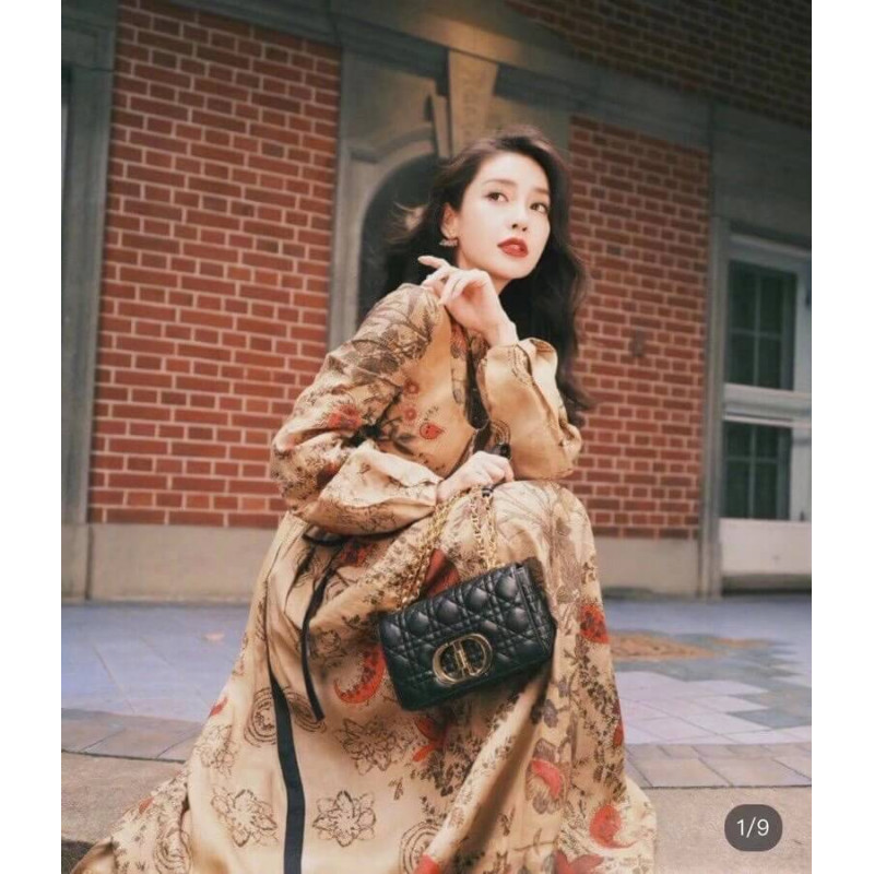 Replica Dior Small Caro Bag Supple Cannage Calfskin M9241