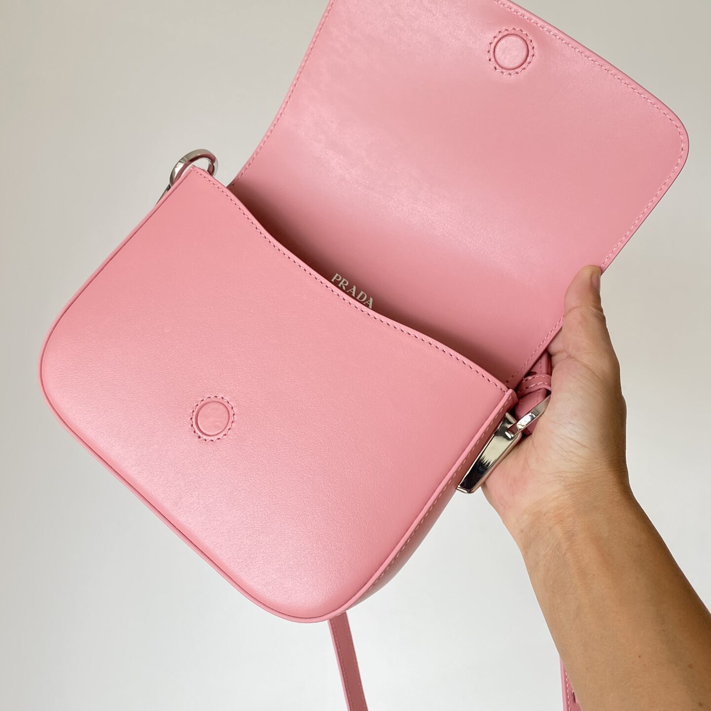 Replica Prada Saffiano Leather Identity Shoulder Bag