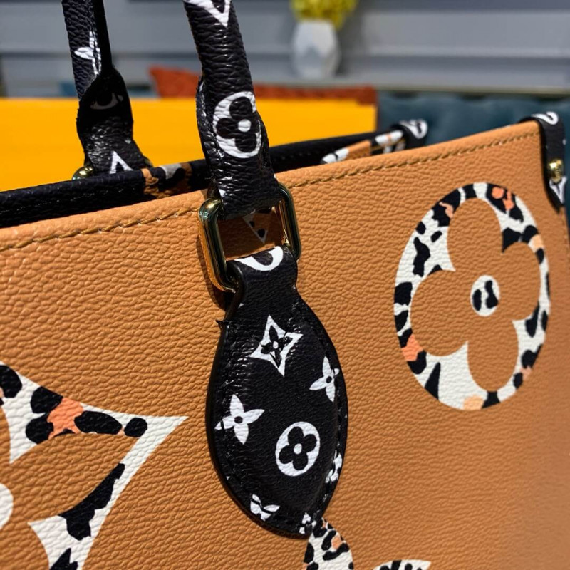 Replica Louis Vuitton Onthego M44674 Black/Caramel