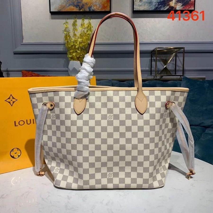 Replica Louis Vuitton Damier Azur Canvas Neverfull Mm N41361