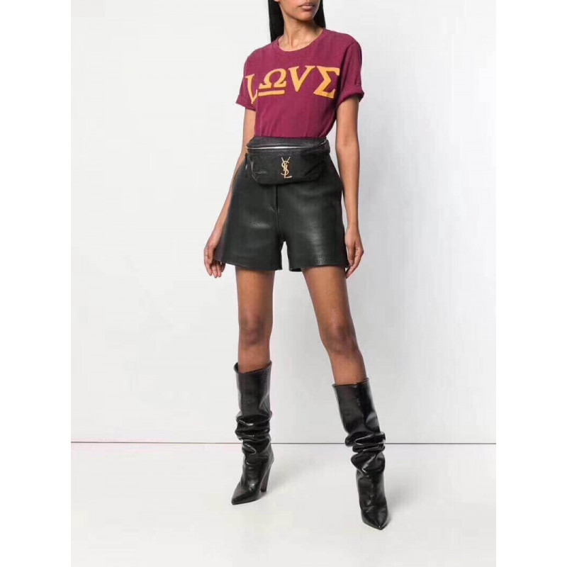 Replica Saint Laurent Ysl Classic Monogram Belt Bag In Grain Leather 569737