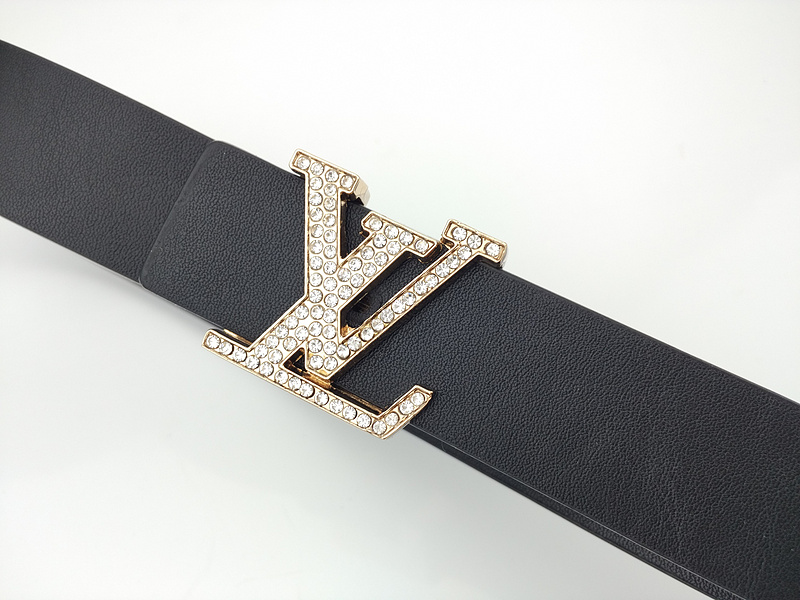 Replica Louis Vuitton Belt L188-75 25Mm Black