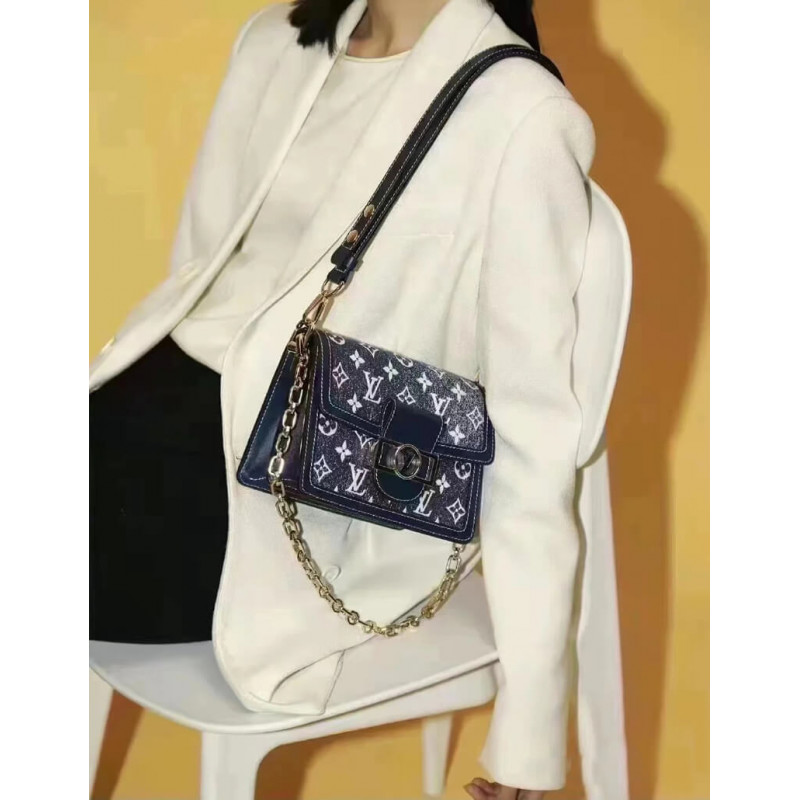 Replica Louis Vuitton Monogram Denim Dauphine Mm M59631