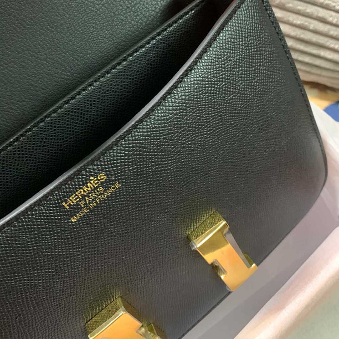 Replica Hermes Aaa-Constance Handbag 24Cm 19Cm Black/White/Pink