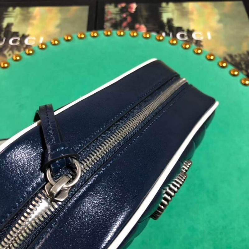 Replica Gucci Gg Marmont Small Shoulder Bag 447632 Blue