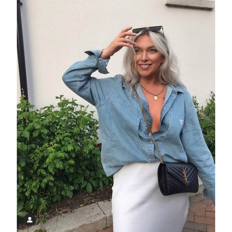 Replica Saint Laurent Monogram Envelope Chain Wallet 377828