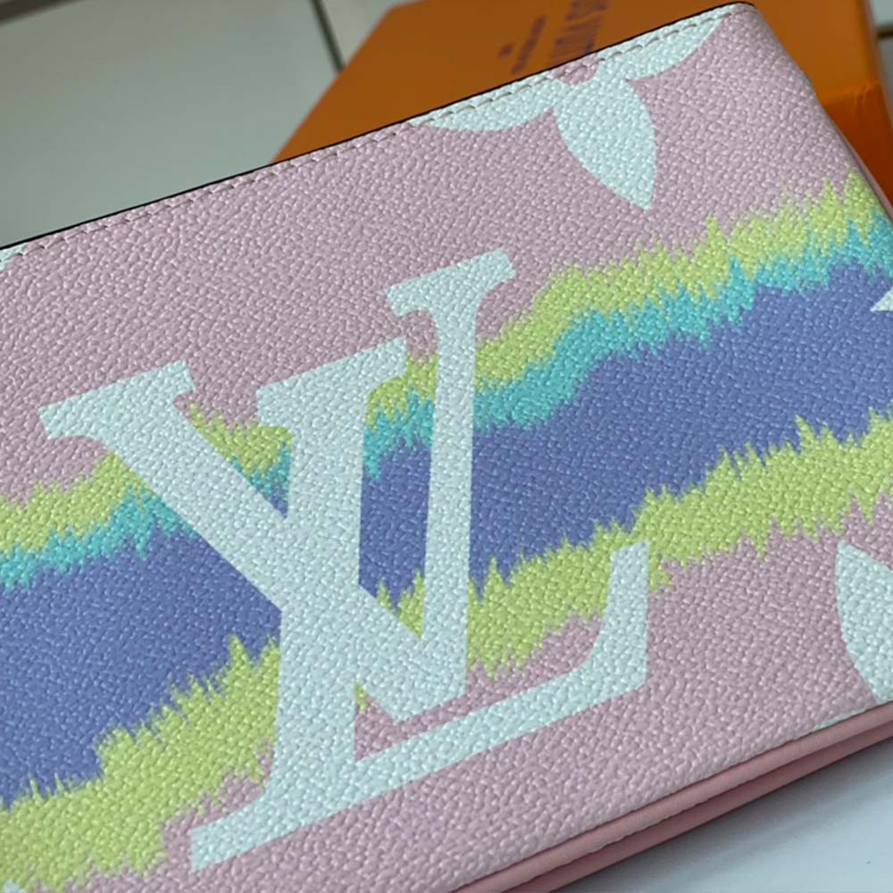 Replica Louis Vuitton Escale Double Zip Pochette M80787 Pink/Red/Blue