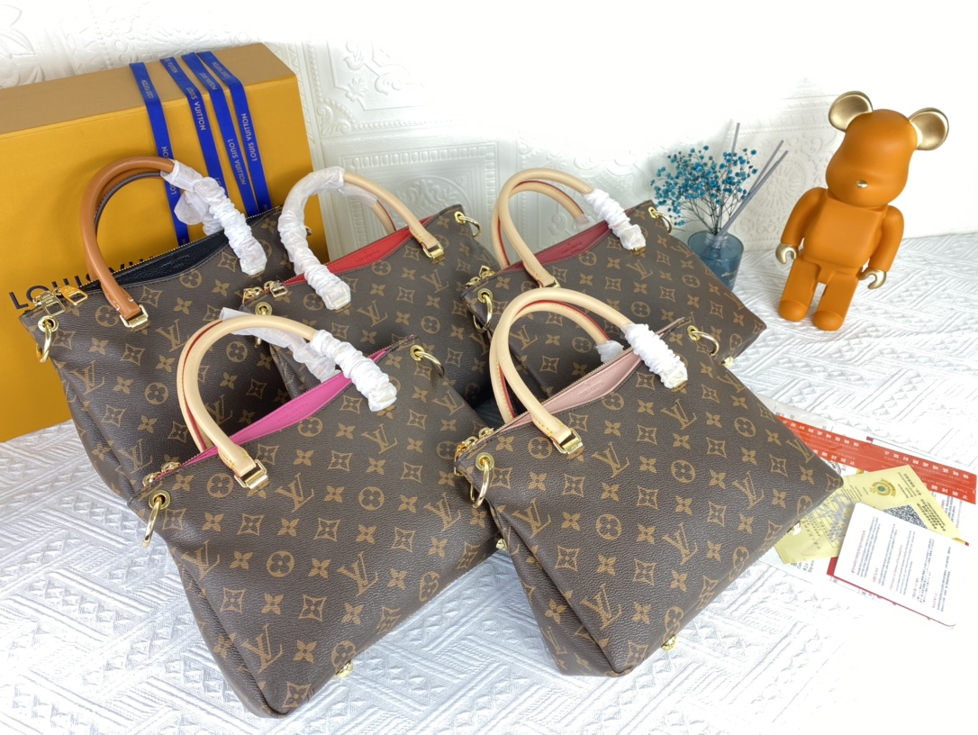 Replica Louis Vuitton Pallas Bb Black/Red/Pink