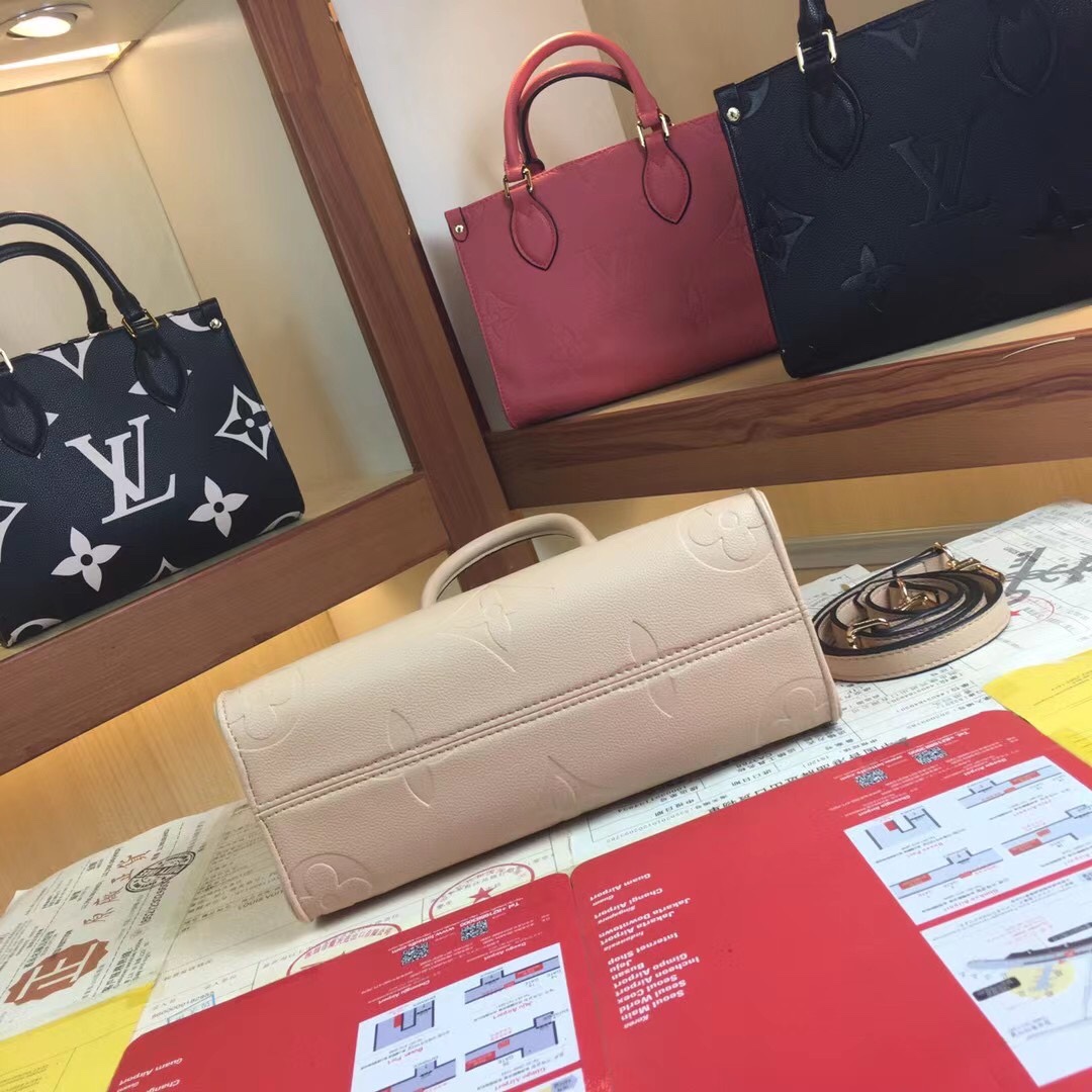 Replica Louis Vuitton Onthego Pm M45653 Black/Beige/Pink