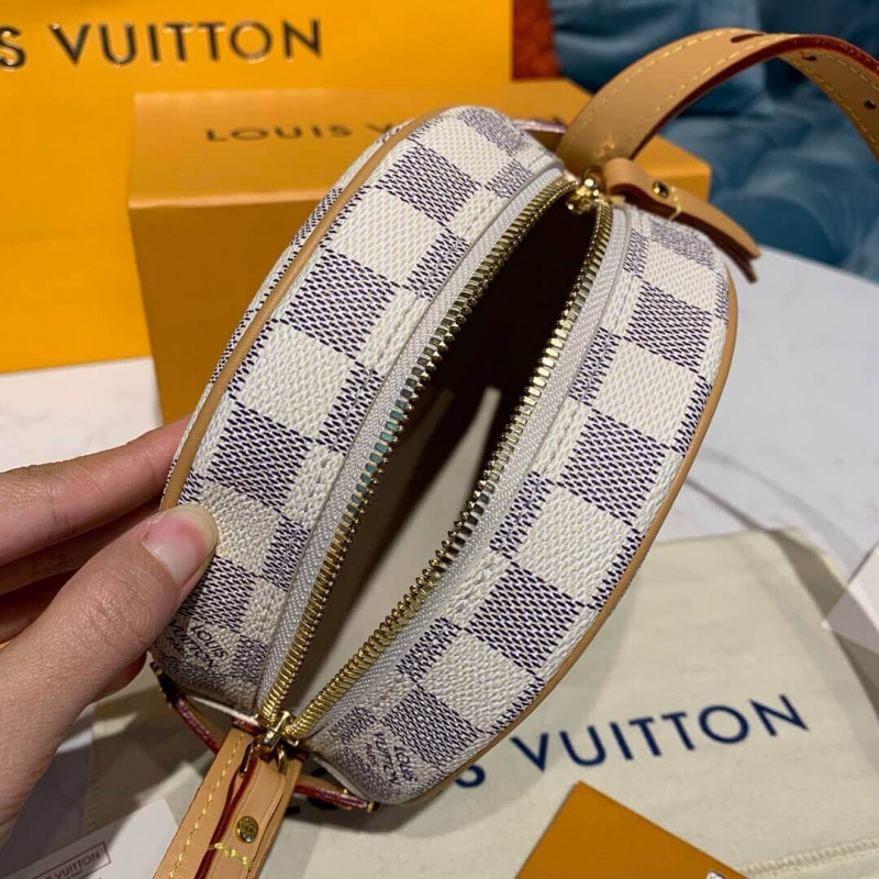 Replica Louis Vuitton Damier Azur Boite Chapeau Souple Pm N40333