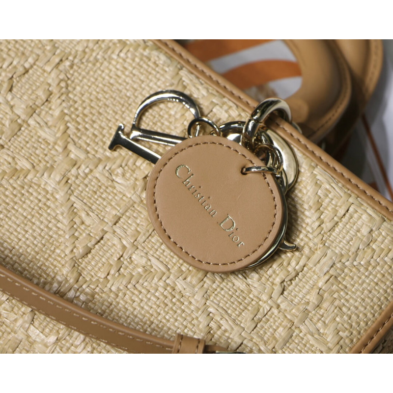 Replica Christian Dior Lady D-Joy Bag Natural Cannage Raffia M05400
