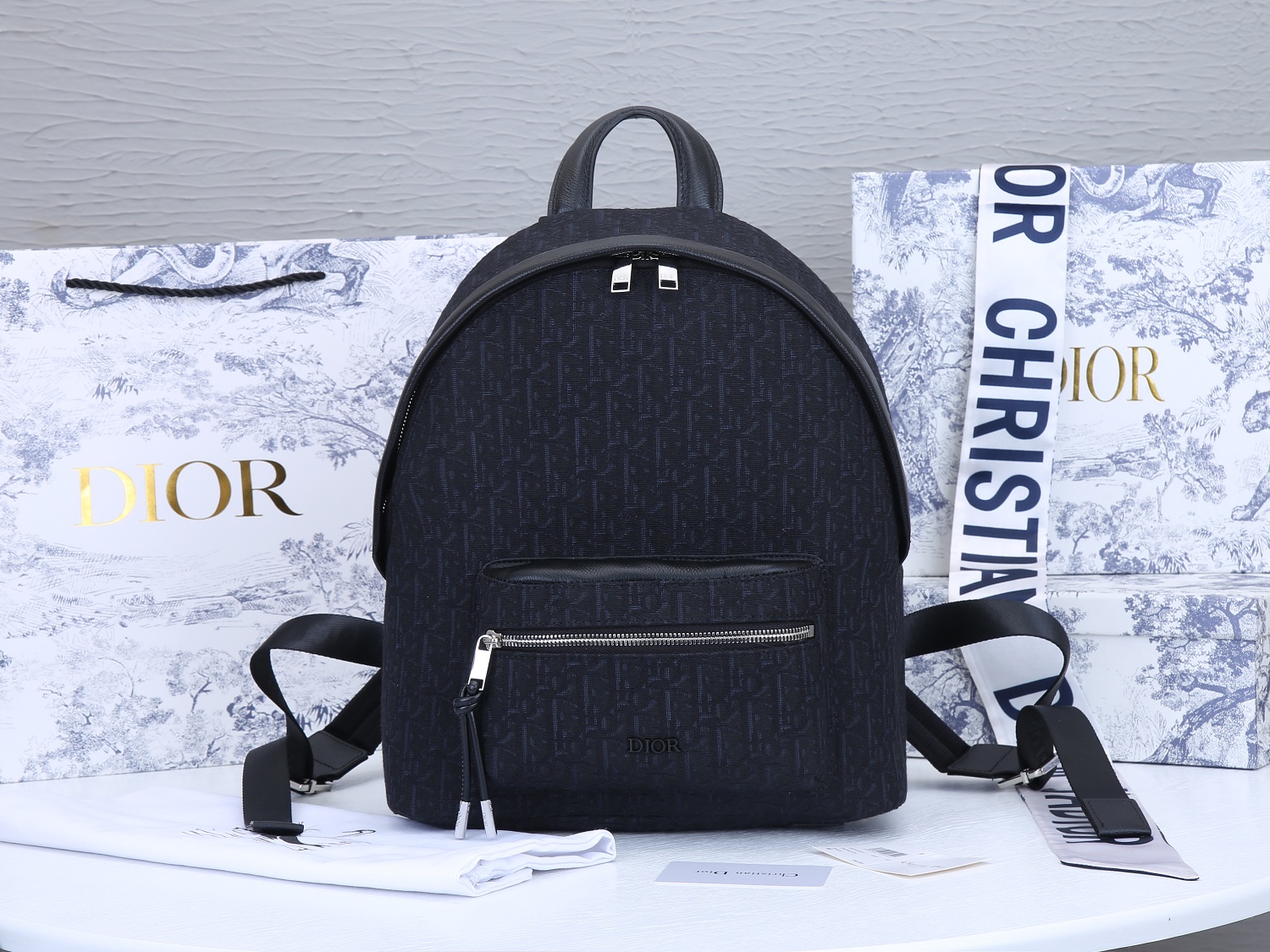 Replica Dior 38Cm Rider Backpack Beige/Blue