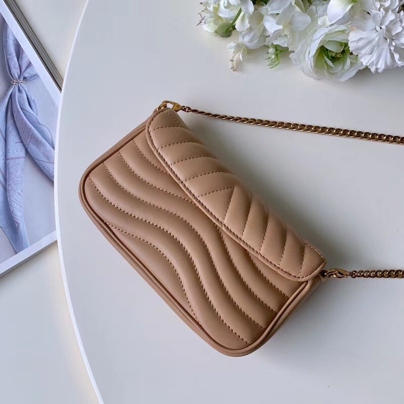 Replica Louis Vuitton New Wave Chain Pochette-M68479Brown