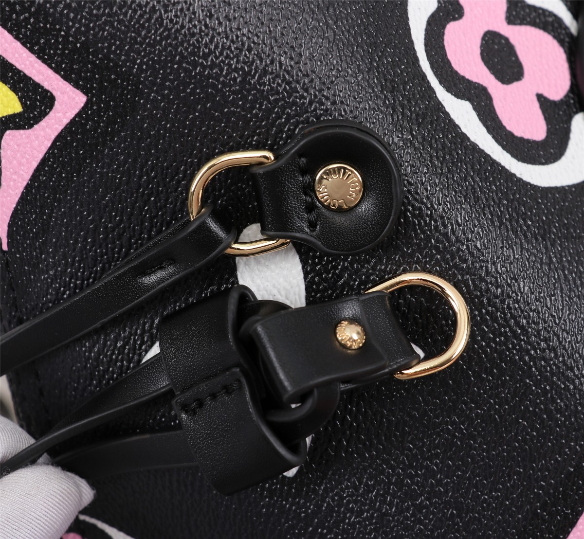 Replica Louis Vuitton Aaa-Neverfull Mm Tote Bag Black/White M45818