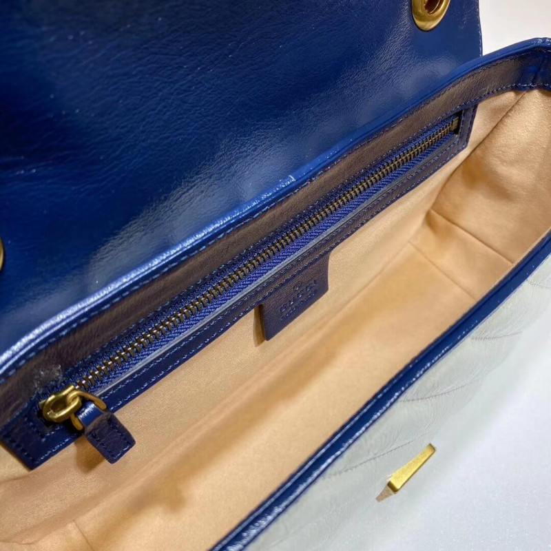 Replica Gucci Gg Marmont Small Shoulder Bag 443497 White