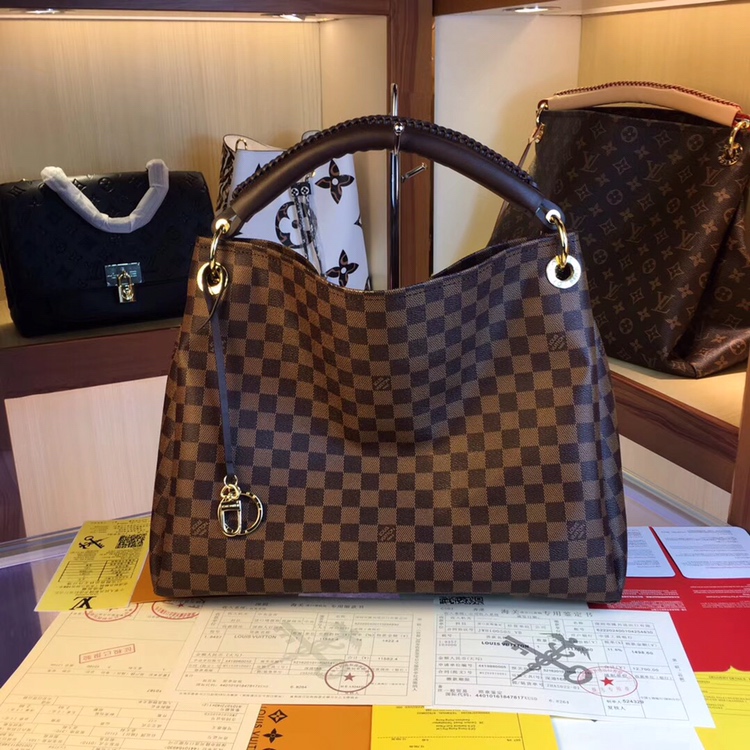 Replica Louis Vuitton Artsy Mm M44869 White/Brown