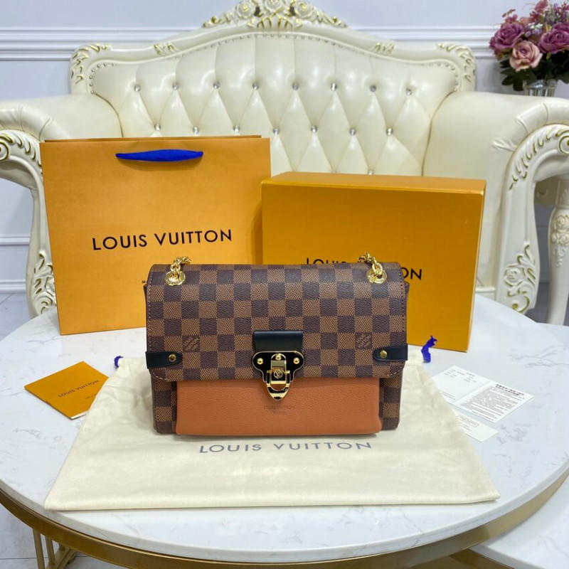 Replica Louis Vuitton Damier Ebene Canvas Vavin Pm N40110 Caramel