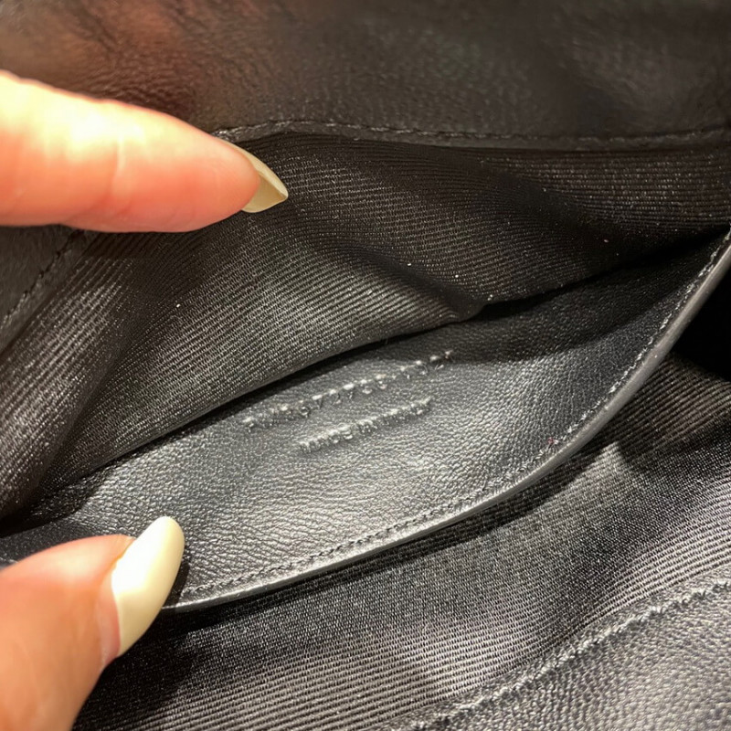 Replica Saint Laurent Nolita Mini Leather Shoulder Bag 672738 Black