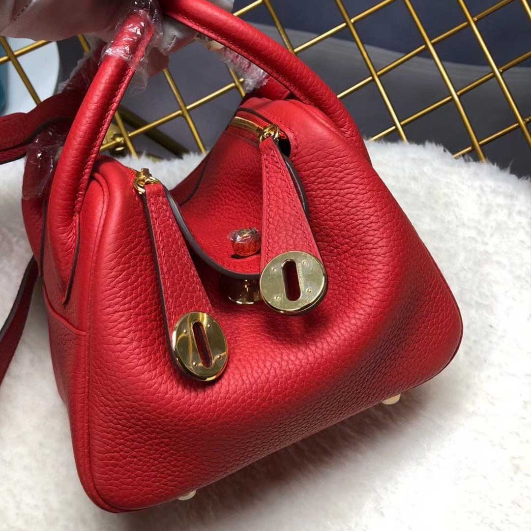 Replica Hermes Aaa-Lindy Mini Bag H079086Ck37 Black/Red/Grey