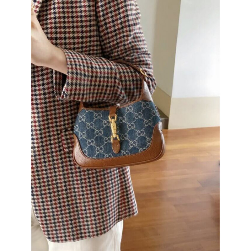 Replica Gucci Denim Jackie 1961 Mini Shoulder Bag 637092