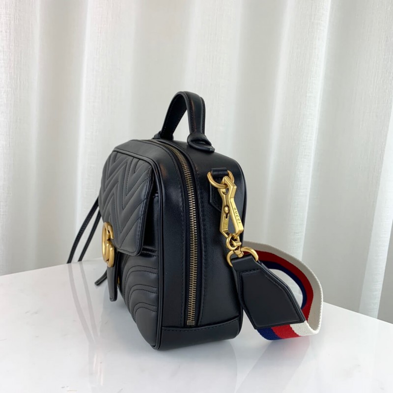 Replica Gucci Gg Marmont Matelasse Top Handle Bag 498100