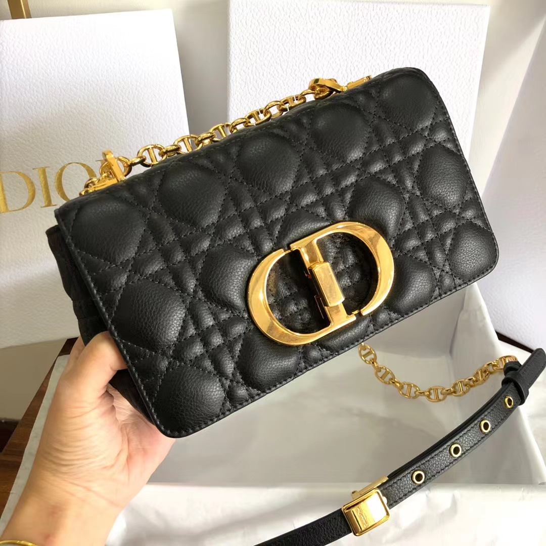 Replica Dior Large Caro Bag In Supple Cannage Calfskin M9243