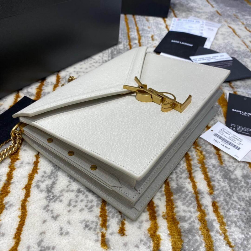 Replica Ysl Saint Laurent Cassandra Monogram Clasp Bag In Grain Leather 532750