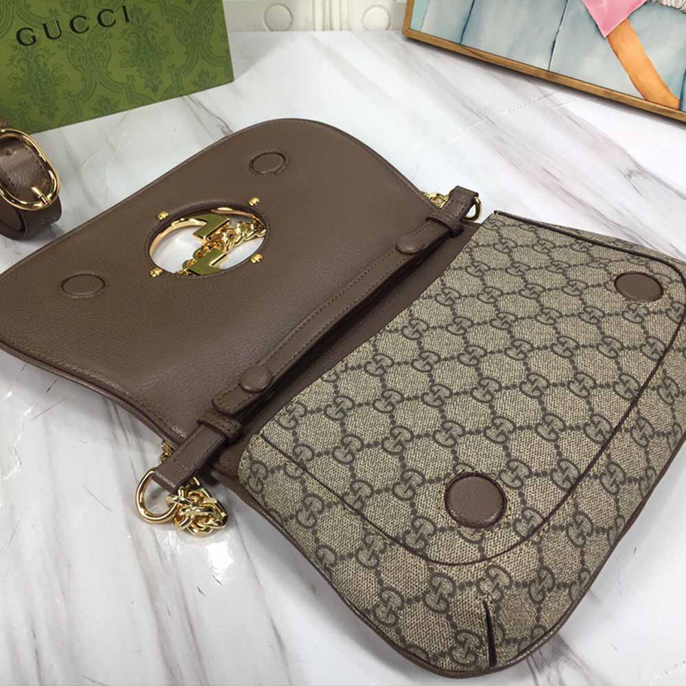 Replica Gucci Blondie Shoulder Bag Brown/Red