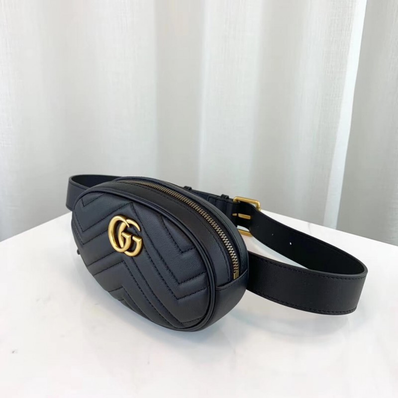 Replica Gucci Gg Marmont Matelasse Leather Belt Bag 476434