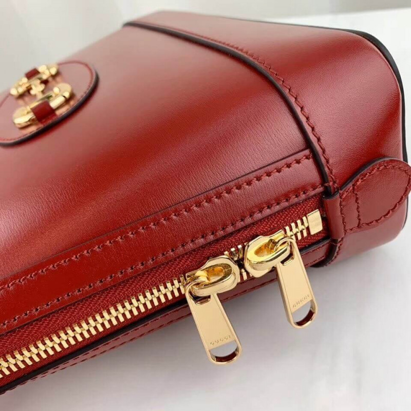 Replica Gucci 1955 Horsebit Leather Small Top Handle Bag 621220