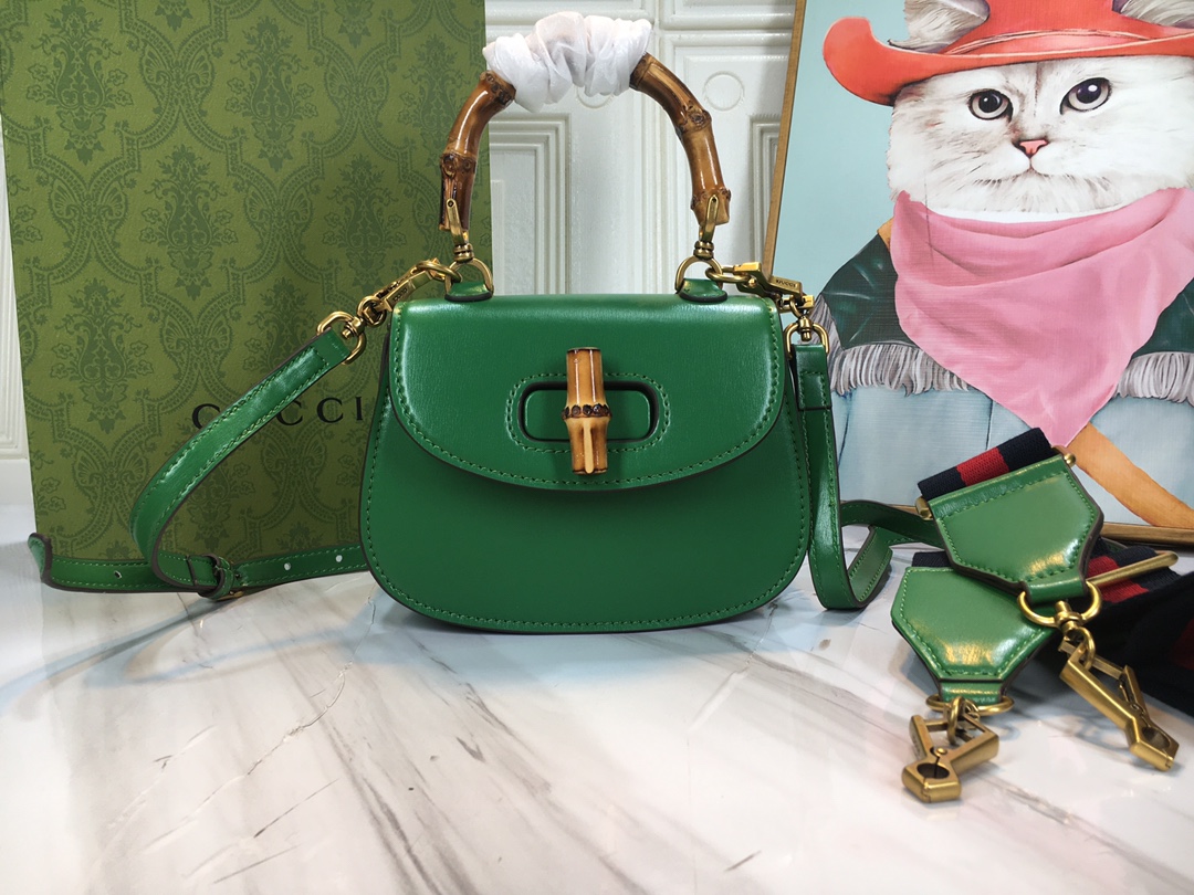 Replica Gucci Double G Bamboo 1947 Mini Top Handle Bag