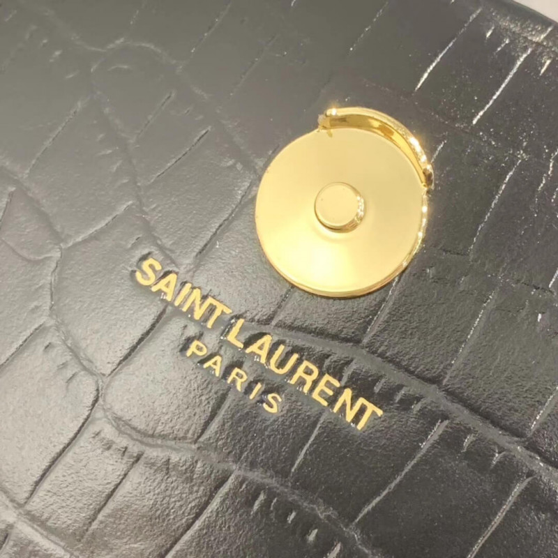 Replica Saint Laurent Small Kate Tassel Chain Bag In Crocodile Leather 354120