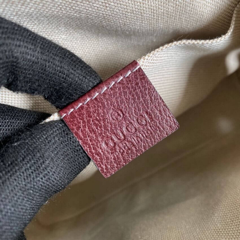 Replica Gucci Horsebit 1955 Gg Mini Bag 677212 In Burgundy Gg Canvas