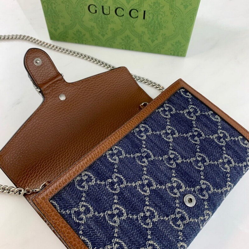 Replica Gucci Denim Dionysus Mini Chain Bag 401231