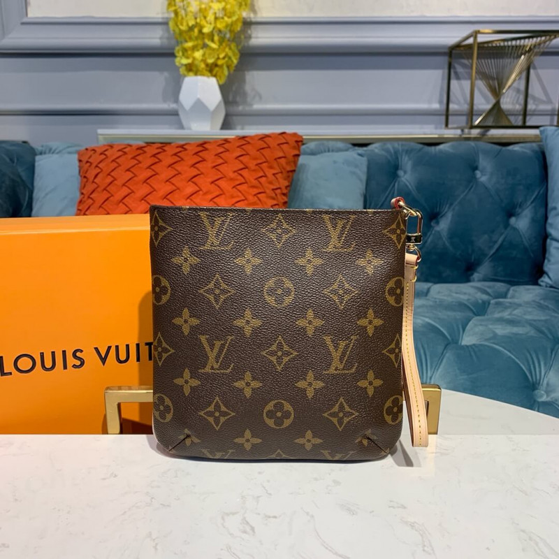 Replica Louis Vuitton Monogram Partition Clutch Bag M51901