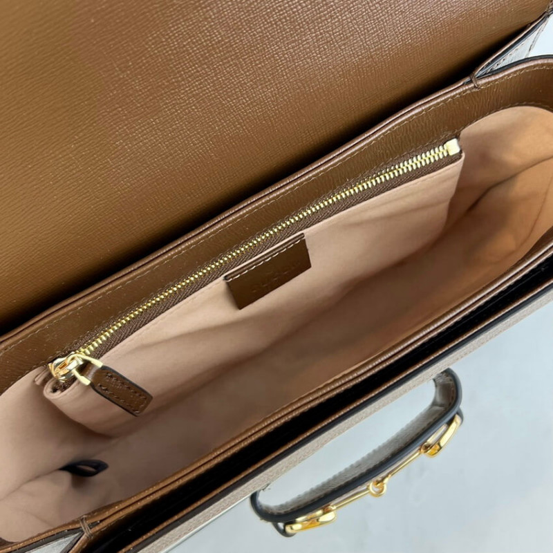 Replica Gucci Horsebit 1955 Shoulder Bag With Geometric Print 602204