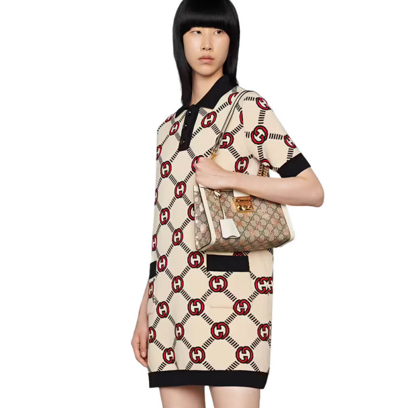 Replica Gucci Padlock Small Berry Tote Bag 498156