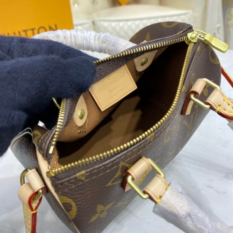 Replica Louis Vuitton Monogram Canvas Nano Speedy M61252