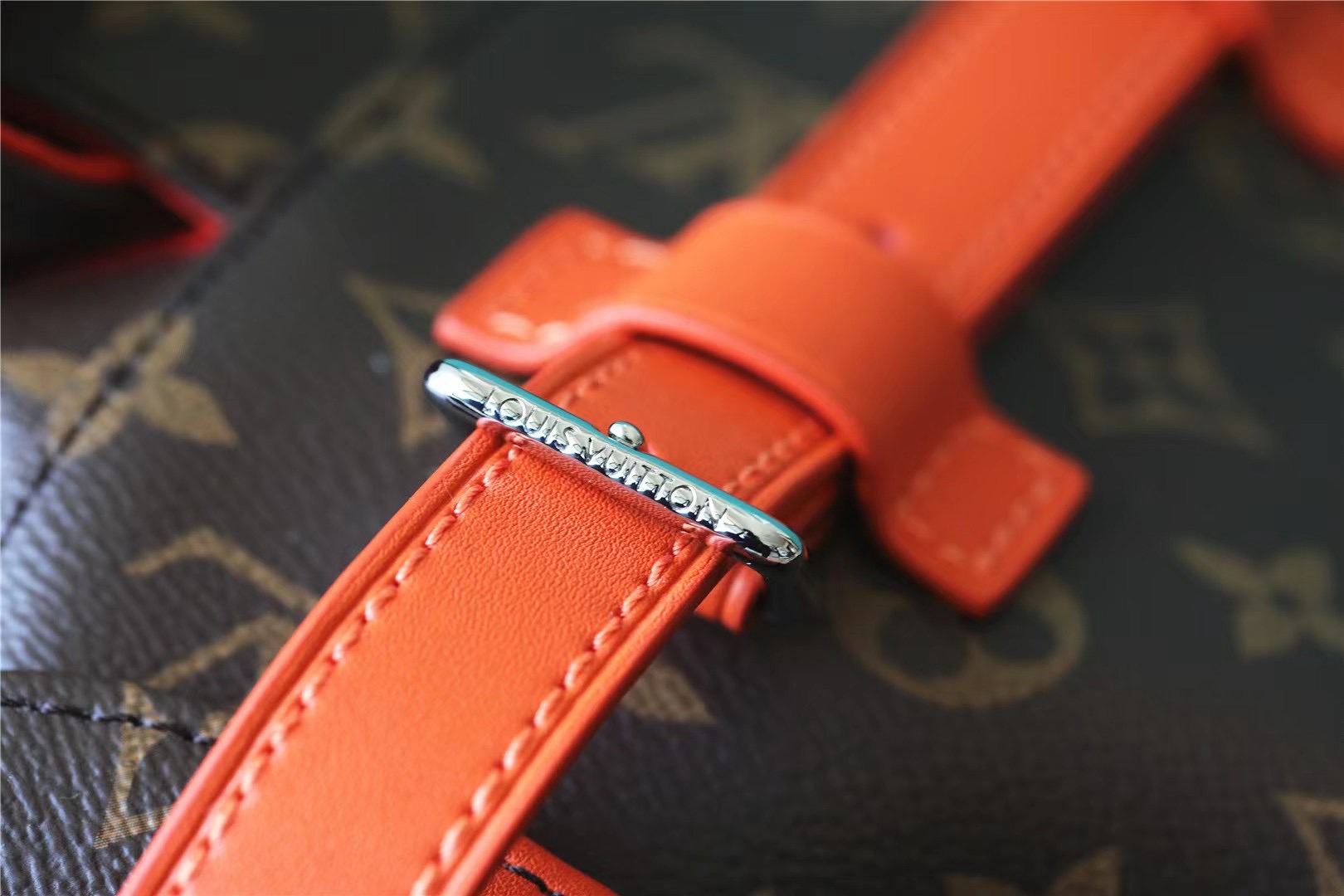 Replica Louis Vuitton Christopher MM Monogram backpack for mens Orange M46814