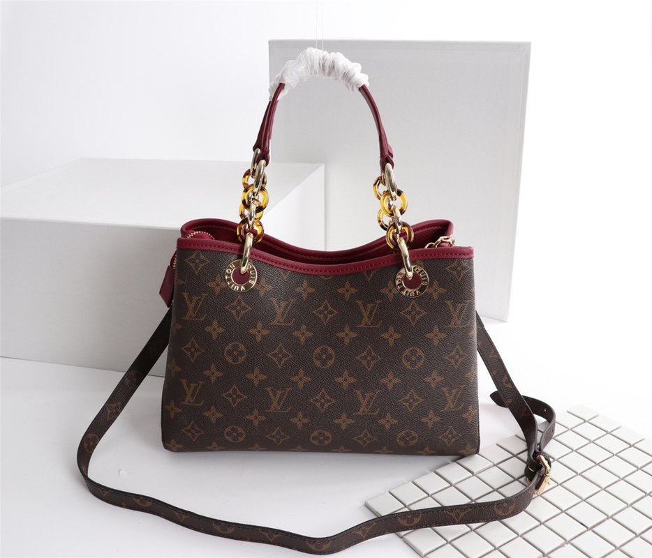 Replica Louis Vuitton Classic Monogram Handle Bag With Strap