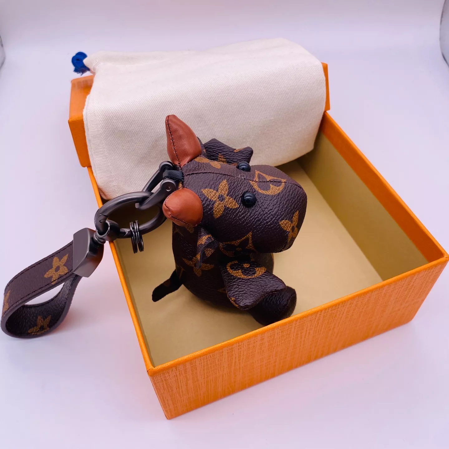 Replica Louis Vuitton Cute Cow Bag Charm And Key Holder
