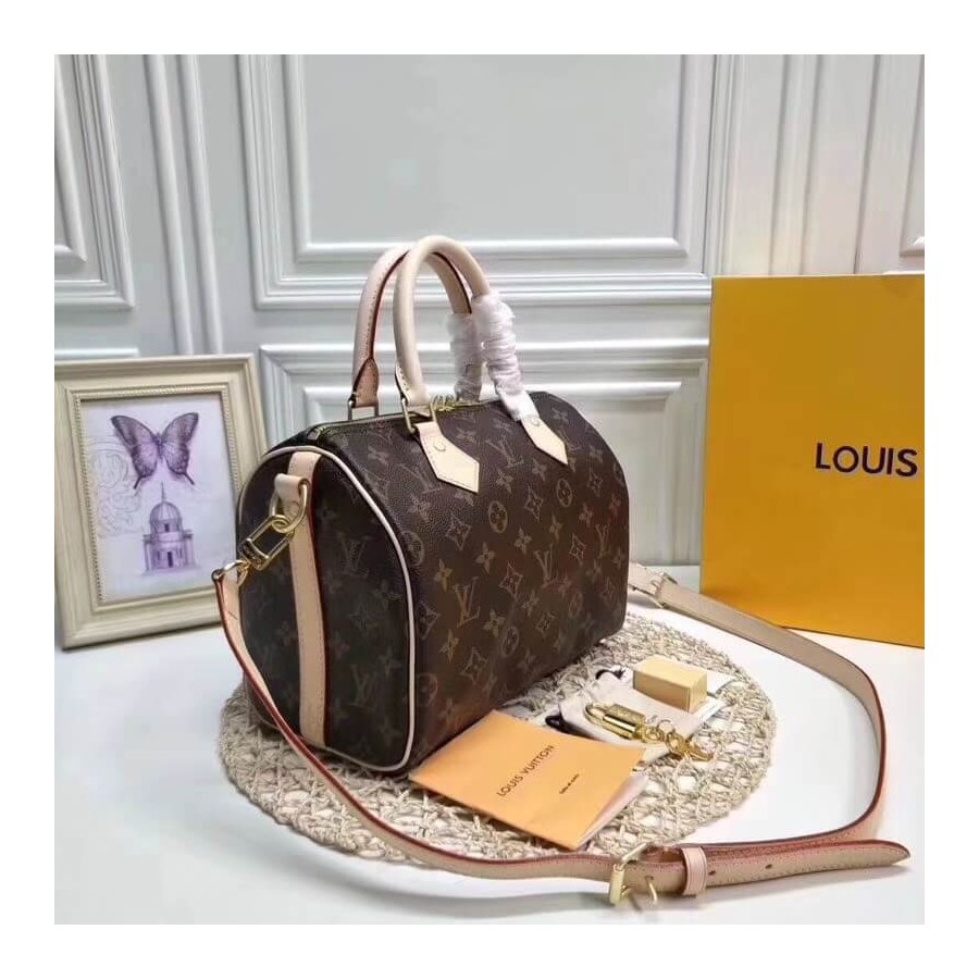 Replica Louis Vuitton Monogram Canvas Speedy Bandouliere 25 M41113