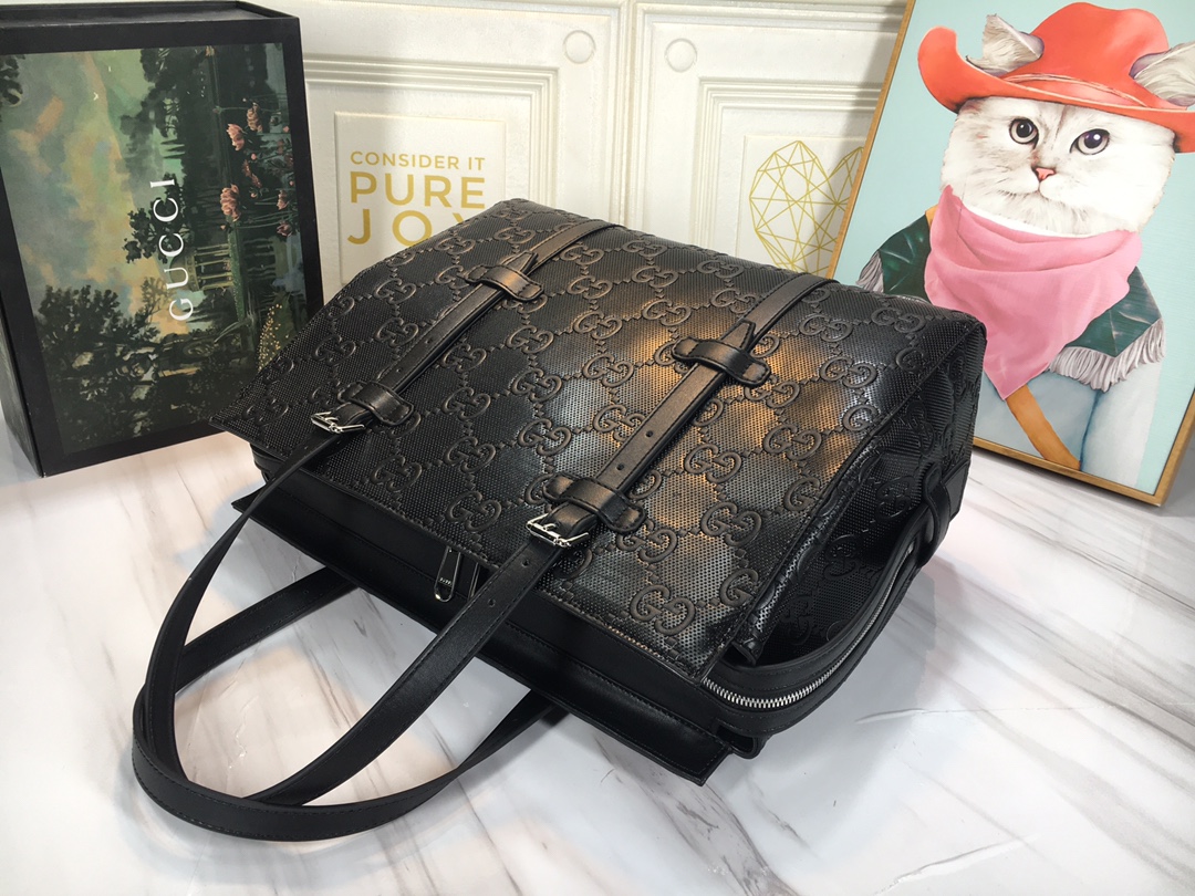Replica Gucci Double G Embossed Tote Bag