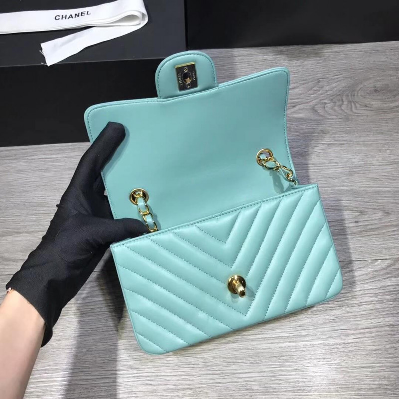 Replica Chanel Chevron Lambskin 20Cm Classic Flap Bag 1116