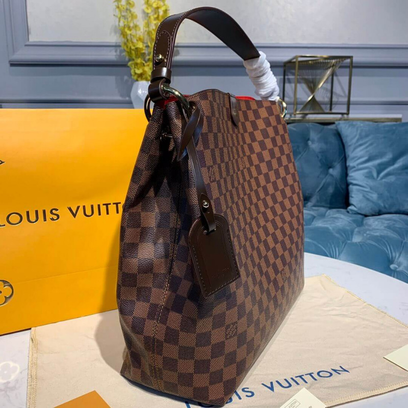 Replica Louis Vuitton Damier Ebene Canvas Graceful Mm N44045