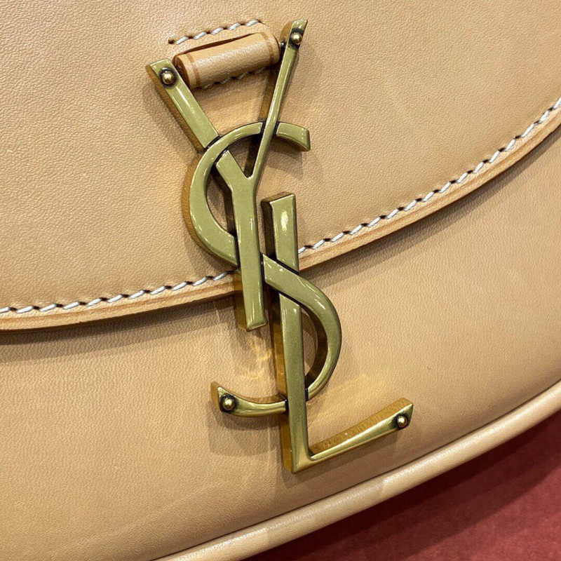 Replica Saint Laurent Kaia Ysl-Plaque Small Leather Satchel 619740