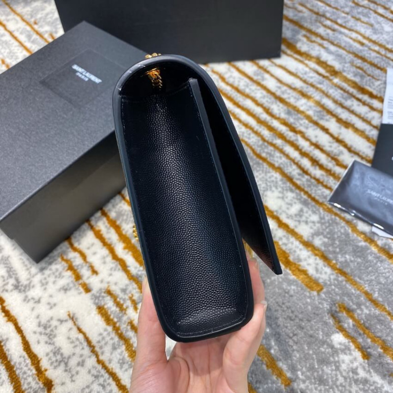 Replica Ysl Saint Laurent Kate Medium With Tassel In Grain De Poudre Leather 354119 Black